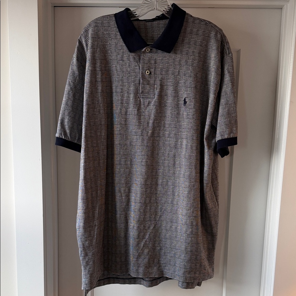 Polo by Ralph Lauren Navy and White Polo Shirt